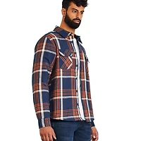 George Men's Flannel Shirt Jacket