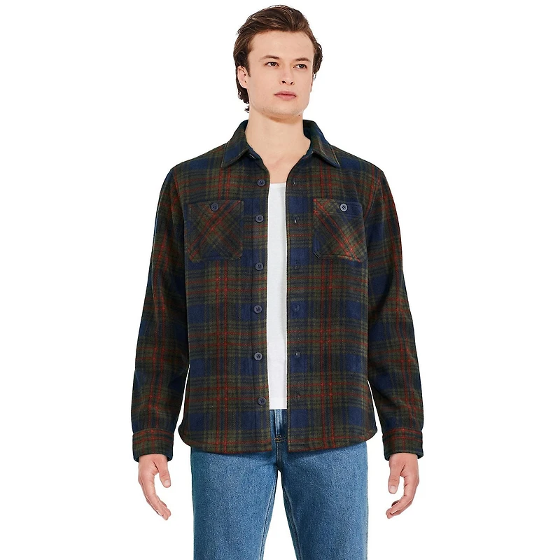 George Men's Fleece Shirt Jacket