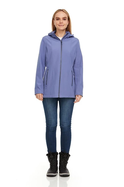 Swiss Tech Women's Hooded Softshell Jacket