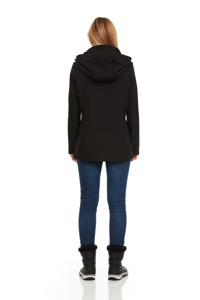 Veste softchell à capuchon pour femmes Swiss Tech