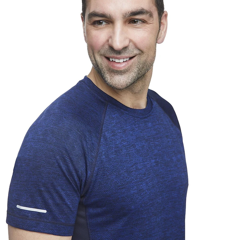 Athletic Works Men's Jacquard Performance Tee