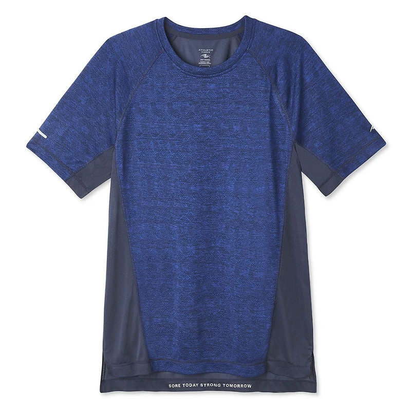 Athletic Works Men's Jacquard Performance Tee