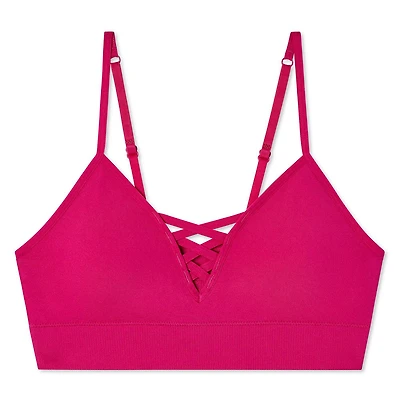No Boundaries Women's Strappy Cami Bra, Sizes S-XXL