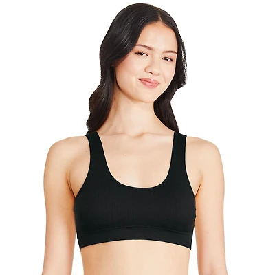 Soutien-gorge camisole décolleté à l’avant et l’arrière sans coutures No Boundaries pour femmes Tailles P-TTG