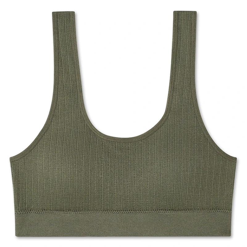 No Boundaries Women's Seamless Double Scoop Bra