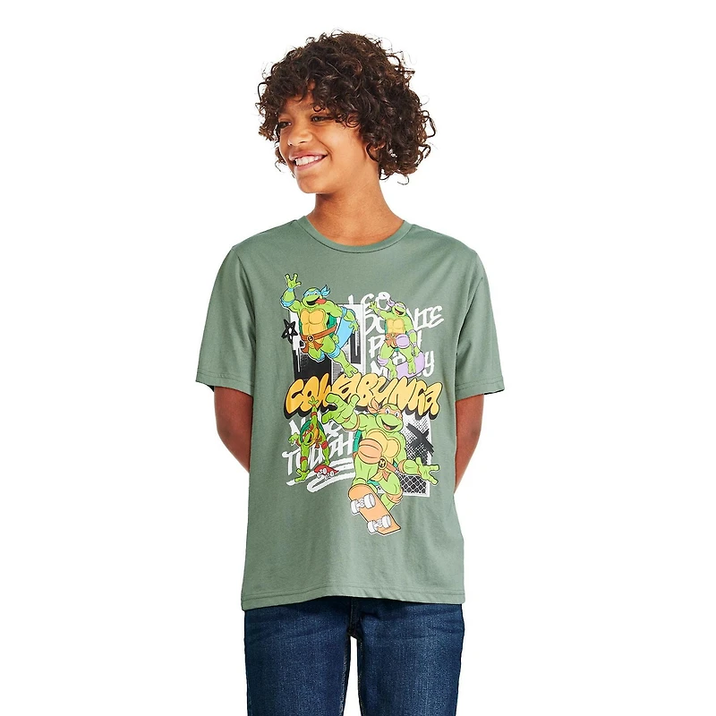 Teenage Mutant Ninja Turtles Boys' Graphic Tee, Sizes XS-L
