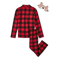 Pyjama 3 pièces en micropolaire Canadiana pour filles