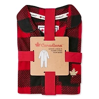 Grenouillère en micropolaire Canadiana unisexe pour nourrissons
