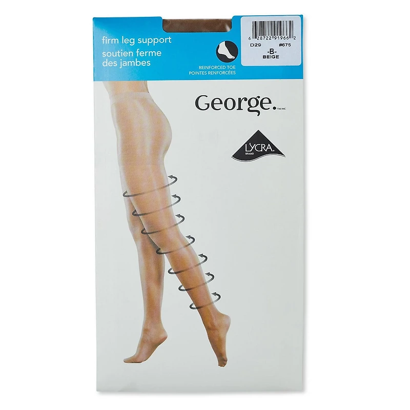 George Women's Firm Leg Support Pantyhose