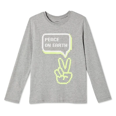 T-shirt à manches longues avec imprimé graphique George pour garçons