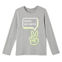 T-shirt à manches longues avec imprimé graphique George pour garçons