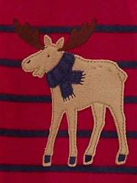 Carter's Child of Mine Lot de 2 paquets de 1 pièce pour tout-petit garçon – Yéti bleu et élan