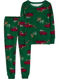 Carter's Child of Mine Toddler Boys' Holiday 2-Piece Pajamas Set Sizes 12M-5T