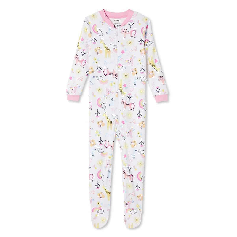 George Toddler Girls' Cotton Sleeper, Sizes 2T-5T