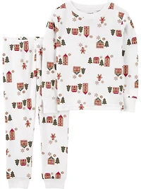 Carter's Child of Mine Pyjama 2 pièces pour tout-petit - Maison en pain d'épice ivoire
