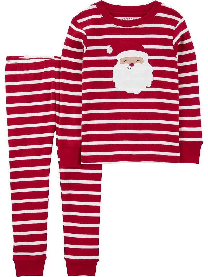 Carter's Child of Mine Toddler Neutral - Red Stripe Santa