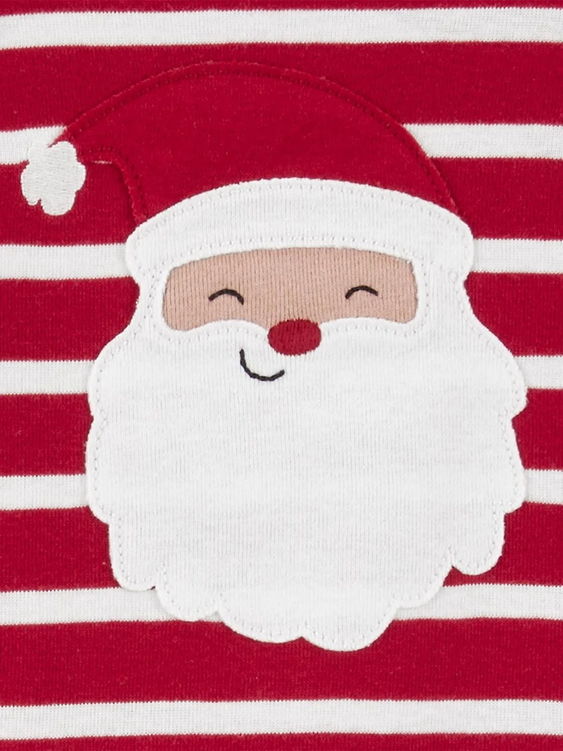 Carter's Child of Mine Toddler Neutral - Red Stripe Santa