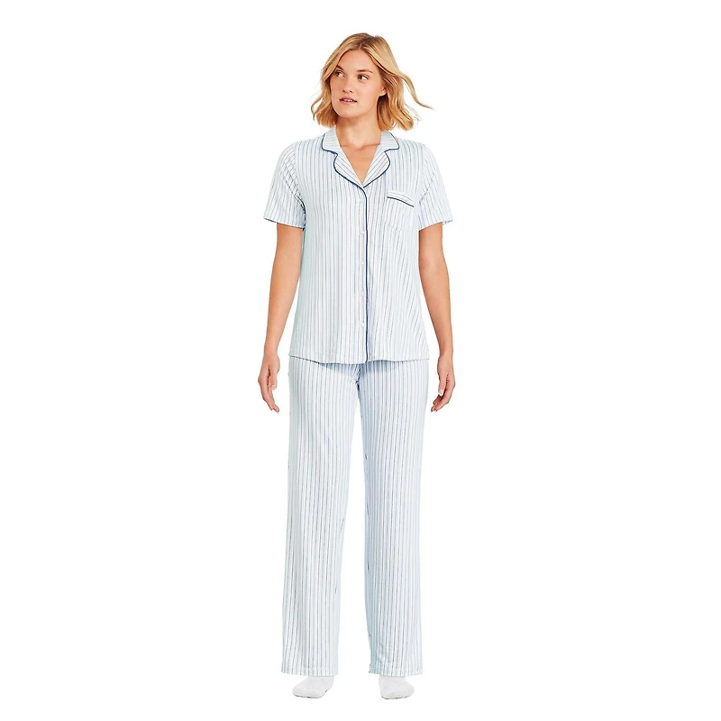 Pyjama 2 pièces épais et soyeux George pour femmes