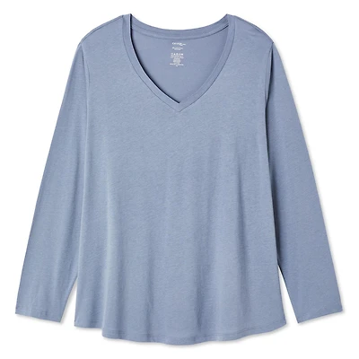 T-shirt à encolure en V George Plus pour femmes Tailles 1X-4X