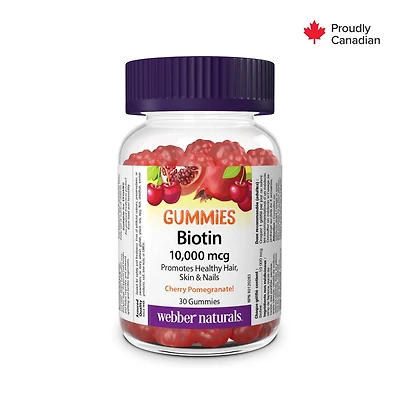 Webber Naturals® Biotine10,000 Mcg Gélifiés