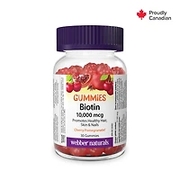 Webber Naturals® Biotine10,000 Mcg Gélifiés