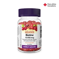 Webber Naturals® Biotine10,000 Mcg Gélifiés