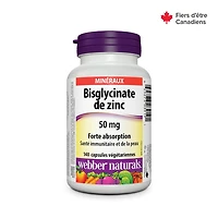 Webber Naturals® Bisglycinate de zinc 50 Mg