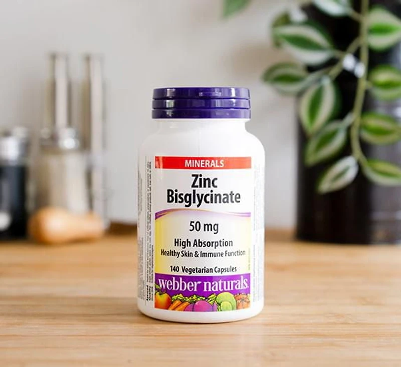 Webber Naturals® Bisglycinate de zinc 50 Mg