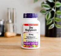 Webber Naturals® Bisglycinate de zinc 50 Mg