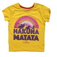 The Lion King Hakuna Matata Toddler Girls' Print Tee