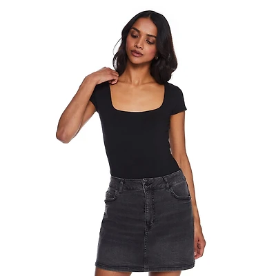 Justaucorps à encolure dégagée George pour femmes Tailles TP–TTG