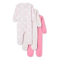Lot de 3 grenouillères George pour bébés filles