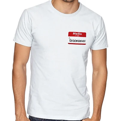 George Men's Wedding Party T-shirts.Great for bachelor parties.