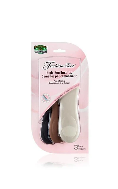 High Heel Fabric Insole - 3 Pairs