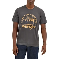T-shirt Wrangler pour hommes Long Live Cowboys - de calf roping