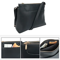 Time And Tru Multi Compartment Flap Crossbody, Multi-Compartment Crossbody.