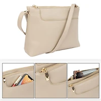 Time And Tru Multi Compartment Flap Crossbody, Multi-Compartment Crossbody.