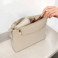 Time And Tru Multi Compartment Flap Crossbody, Multi-Compartment Crossbody.