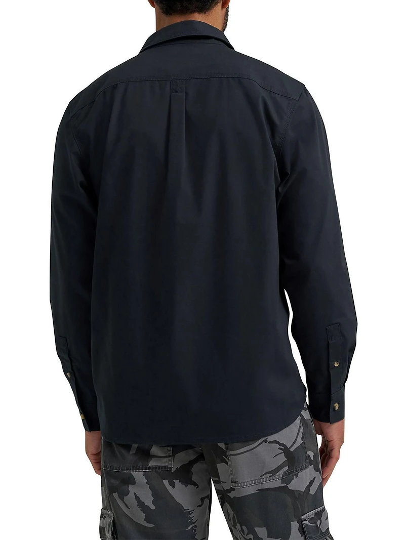 Wrangler Men's Solid Foundation Shirt, Shirt