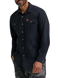 Wrangler Men's Solid Foundation Shirt, Shirt
