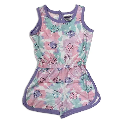 Care Bears Barboteuse courte sans manche avec élastique à la taille pour fille