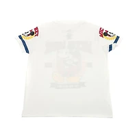 Ladies Disney Mickey Mouse Short Sleeve High Low Top