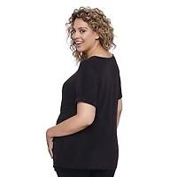 Haut scintillant avec boucle George Plus pour femmes