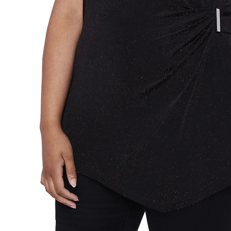 Haut scintillant avec boucle George Plus pour femmes