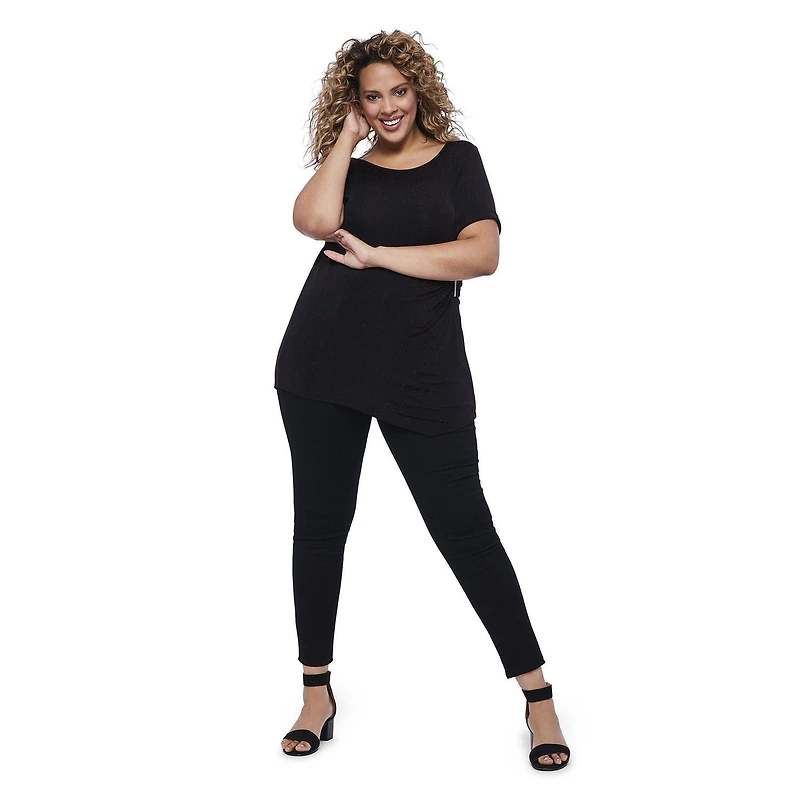 Haut scintillant avec boucle George Plus pour femmes