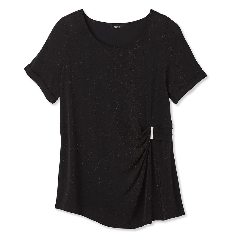 Haut scintillant avec boucle George Plus pour femmes