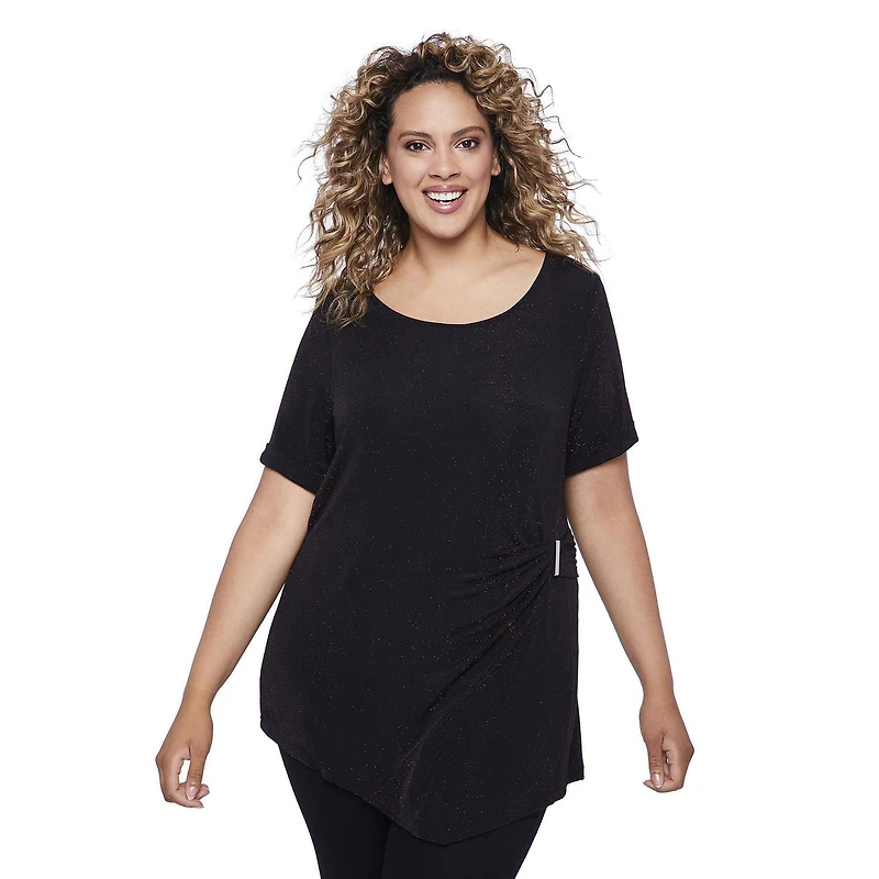 Haut scintillant avec boucle George Plus pour femmes