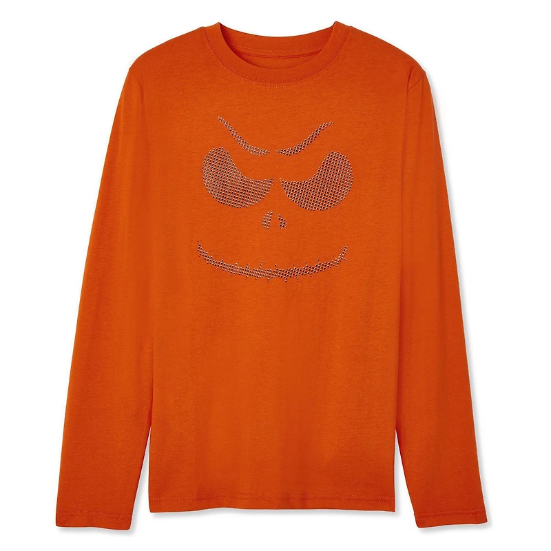 Chandail d’Halloween avec imprimé en relief à 2 tons George pour garçons