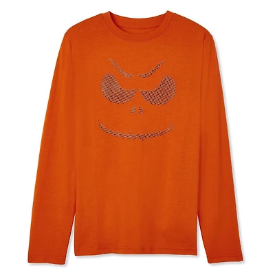 Chandail d’Halloween avec imprimé en relief à 2 tons George pour garçons