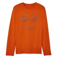 Chandail d’Halloween avec imprimé en relief à 2 tons George pour garçons